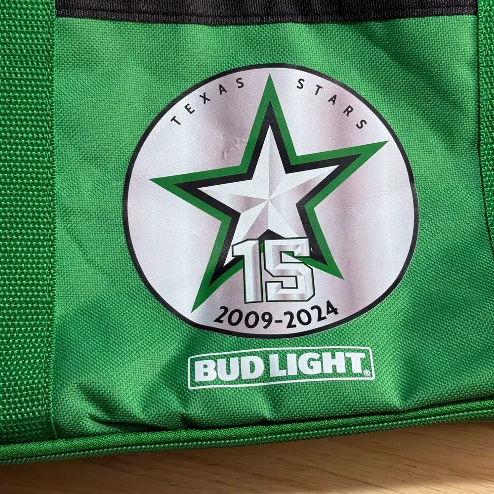Texas Stars 15th anniversary (2009-2024) promo tote bag sponsored by Bud Light